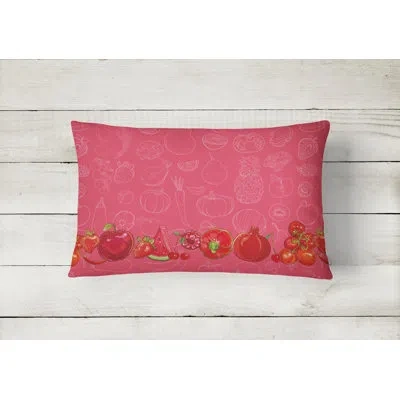 Caroline's Treasures Fruits And Vegetables Lumbar Pillow