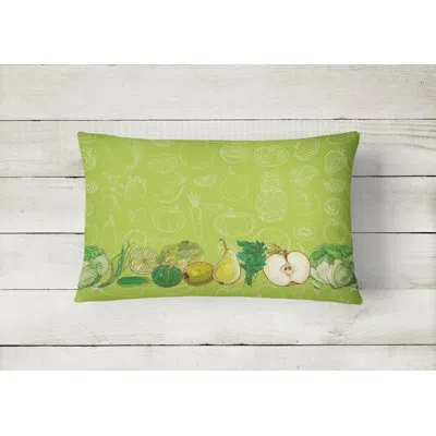 Caroline's Treasures Fruits And Vegetables Lumbar Pillow