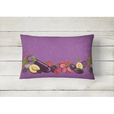 Caroline's Treasures Fruits And Vegetables Lumbar Pillow