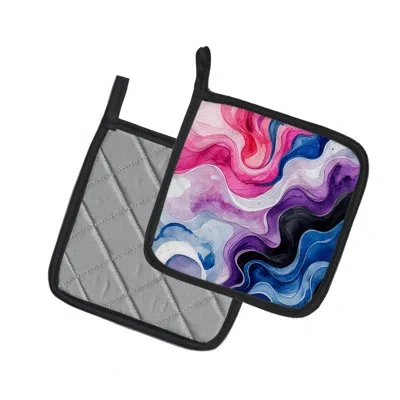 Caroline's Treasures Genderfluid Pride Pair Of Pot Holders In Multi