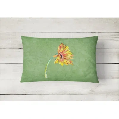 Caroline's Treasures Gerber Daisy Indoor/outdoor Throw Pillow