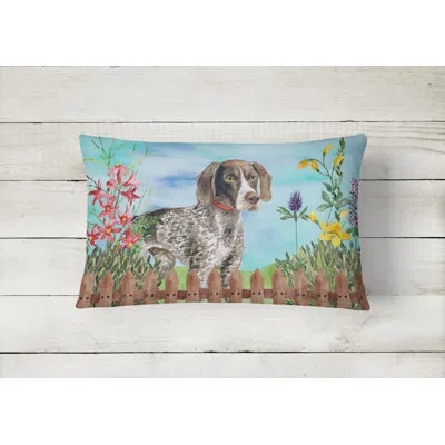 Caroline's Treasures German Shorthaired Pointer Spring Indoor/outdoor Throw Pillow
