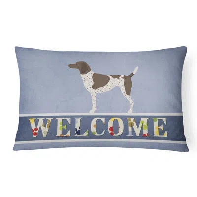 Caroline's Treasures German Shorthaired Pointer Welcome Indoor/outdoor Throw Pillow