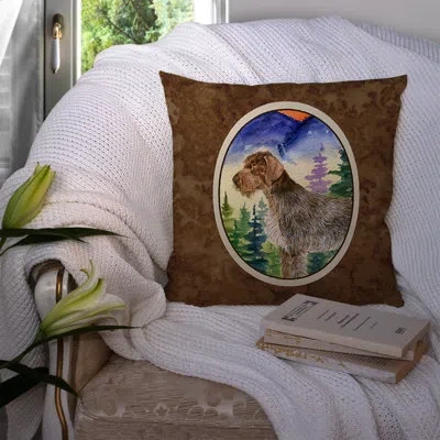 Caroline's Treasures German Wire Haired Pointer Indoor/outdoor Throw Pillow