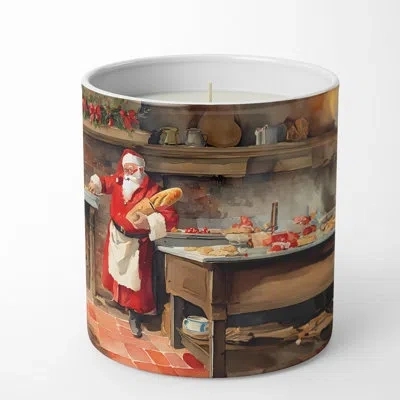 Caroline's Treasures Gingerbread Cookies Scented Tumbler Candle With Ceramic Holder In Multi Color;multi Color