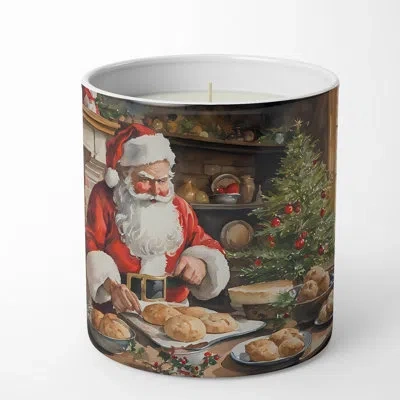 Caroline's Treasures Gingerbread Cookies Scented Tumbler Candle With Ceramic Holder In Multi Color;multi Color