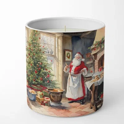 Caroline's Treasures Gingerbread Cookies Scented Tumbler Candle With Ceramic Holder In Multi Color;multi Color