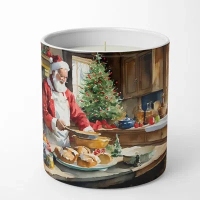 Caroline's Treasures Gingerbread Cookies Scented Tumbler Candle With Ceramic Holder In Multi Color;multi Color