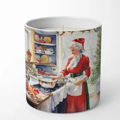 Caroline's Treasures Gingerbread Cookies Scented Tumbler Candle With Ceramic Holder In Multi Color;multi Color