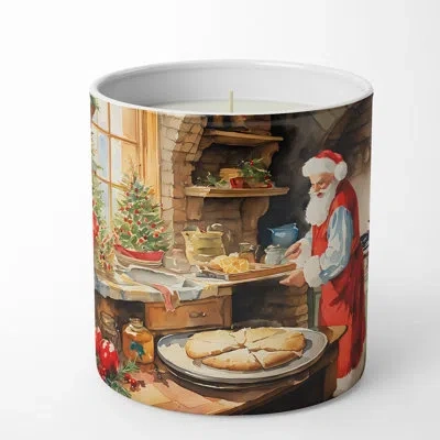 Caroline's Treasures Gingerbread Cookies Scented Tumbler Candle With Ceramic Holder In Multi Color;multi Color