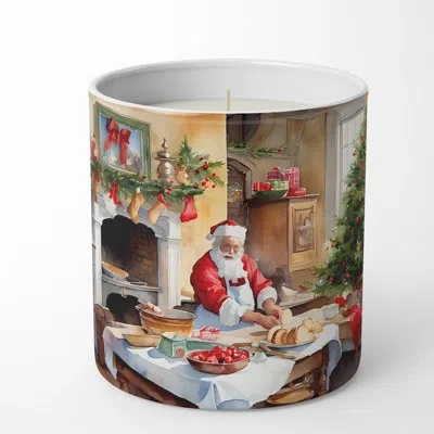 Caroline's Treasures Gingerbread Cookies Scented Tumbler Candle With Ceramic Holder In Multi Color;multi Color