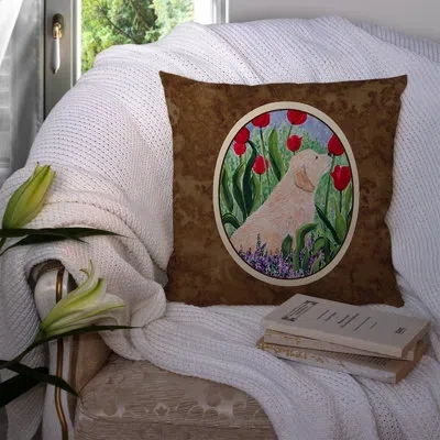 Caroline's Treasures Golden Retriever Indoor/outdoor Throw Pillow
