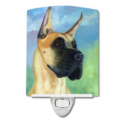 Caroline's Treasures Great Dane Apollo The Great Ceramic Night Light In Multicolor;multicolor
