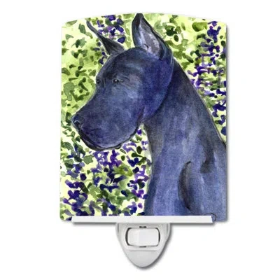 Caroline's Treasures Great Dane Ceramic Night Light In Black