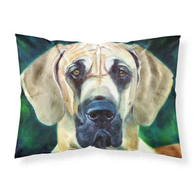Caroline's Treasures Great Dane Lookin At You Pillowcase In Green
