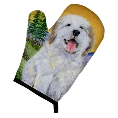 Caroline's Treasures Great Pyrenees Oven Mitt In White