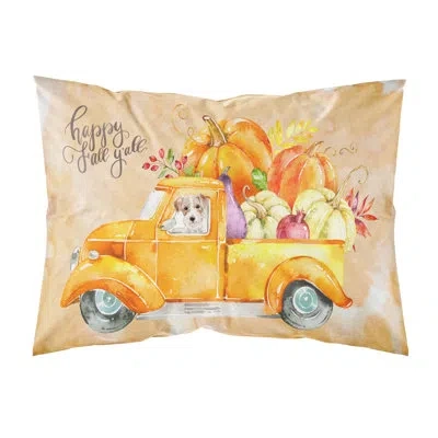 Caroline's Treasures Harvest Jack Pillowcase In Orange