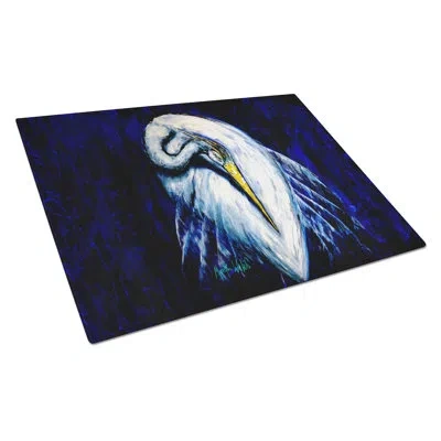 Caroline's Treasures Heron Freshen Up Glass Cutting Board