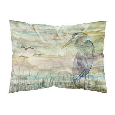 Caroline's Treasures Heron Sunset Pillowcase In Gray
