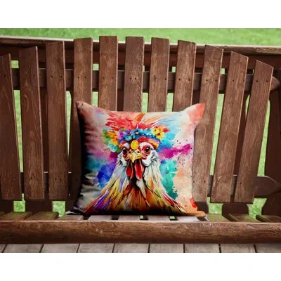 Caroline's Treasures Hippie Animals Other/no Pattern Throw Pillow