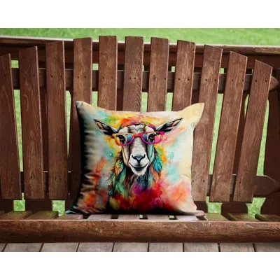 Caroline's Treasures Hippie Animals Other/no Pattern Throw Pillow
