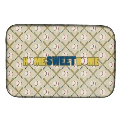 Caroline's Treasures Home Sweet Home Drying Mat In Gray