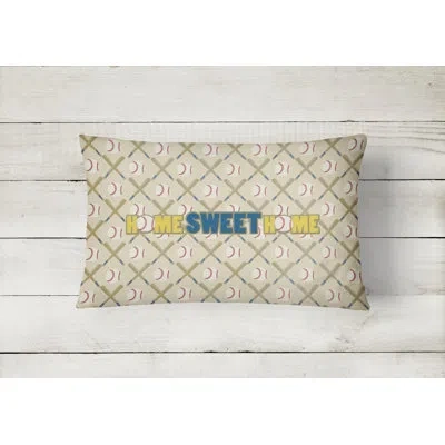 Caroline's Treasures Home Sweet Home Indoor/outdoor Throw Pillow