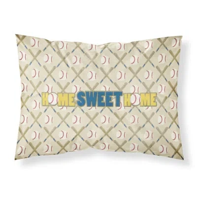 Caroline's Treasures Home Sweet Home Moisture Wicking Pillowcase In Beige