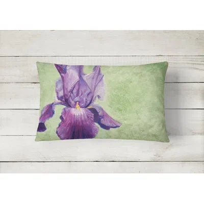 Caroline's Treasures Iris By Malenda Trick Fabric Indoor/outdoor Throw Pillow