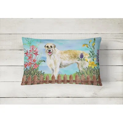 Caroline's Treasures Irish Wolfhound Spring Indoor/outdoor Throw Pillow