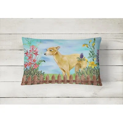 Caroline's Treasures Italian Greyhound Spring Indoor/outdoor Throw Pillow