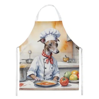 Caroline's Treasures Italian Greyhound The Chef Apron In Gray