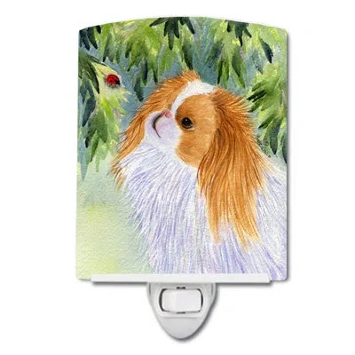 Caroline's Treasures Japanese Chin Ceramic Night Light In White;red