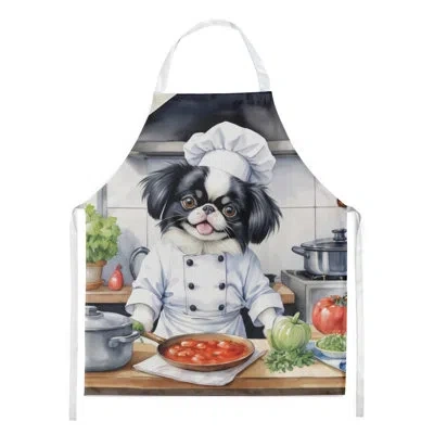 Caroline's Treasures Japanese Chin The Chef Apron In Multicolor