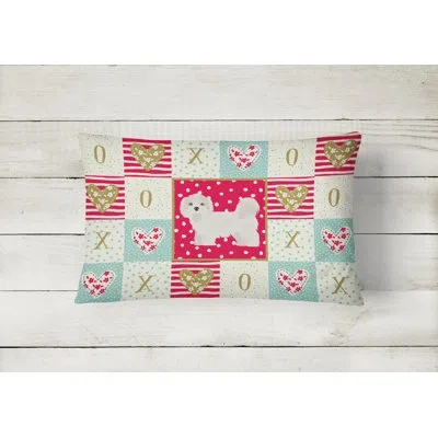 Caroline's Treasures Kyi-leo Love Outdoor Rectangular Cushion With Filling