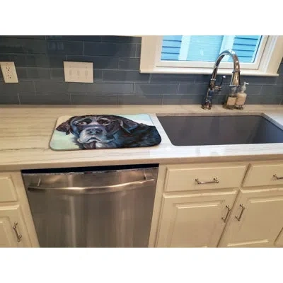 Caroline's Treasures Labrador Face Drying Mat In Black;black