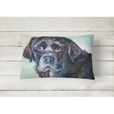 Caroline's Treasures Labrador Face Fabric Indoor/outdoor Throw Pillow