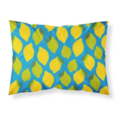 Caroline's Treasures Lemons And Limes Pillowcase In Yellow