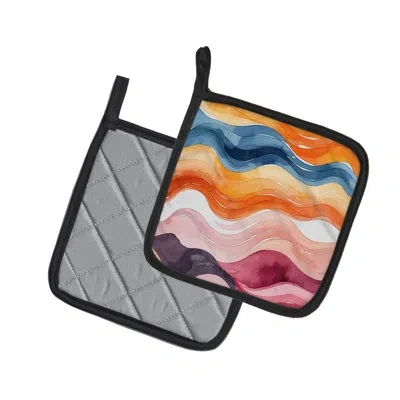Caroline's Treasures Lesbian Pride Pair Of Pot Holders In Multi