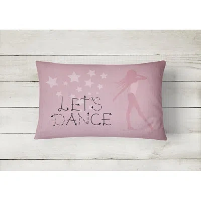 Caroline's Treasures Let's Dance Linen Lumbar Pillow