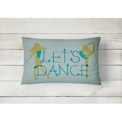 Caroline's Treasures Let's Dance Linen Lumbar Pillow