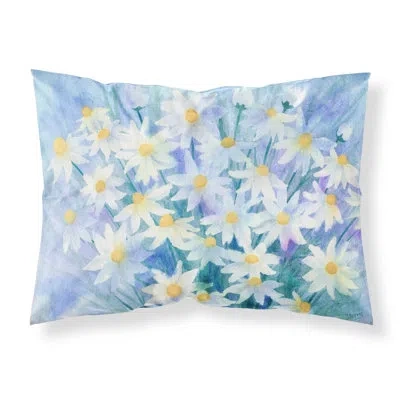Caroline's Treasures Light And Airy Daisies Pillowcase In Teal