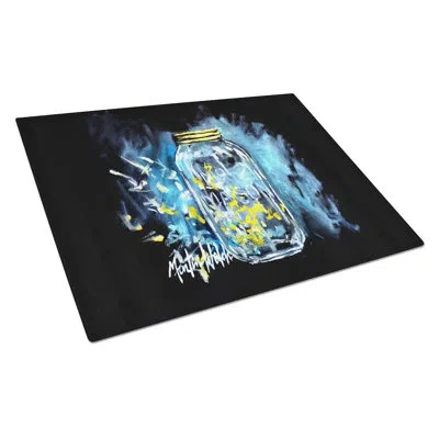 Caroline's Treasures Lightning Bugs Glass Cutting Board