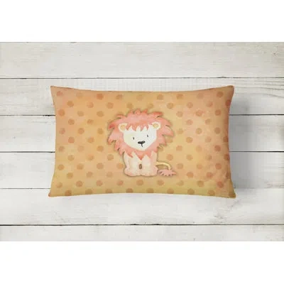Caroline's Treasures Lion Watercolor Lumbar Pillow