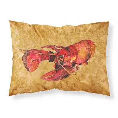 Caroline's Treasures Lobster Cooked Pillowcase In Orange