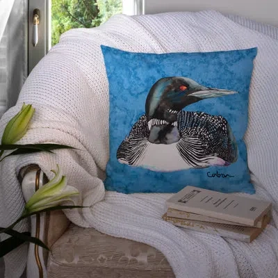 Caroline's Treasures Loon 14" Throw Pillow