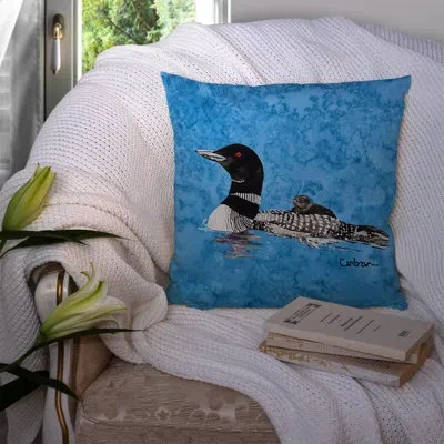 Caroline's Treasures Loon Indoor/outdoor Throw Pillow