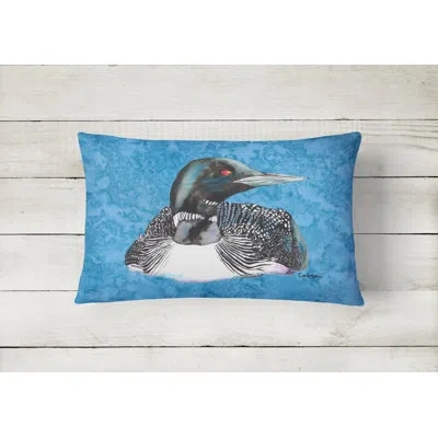 Caroline's Treasures Loon Indoor/outdoor Throw Pillow