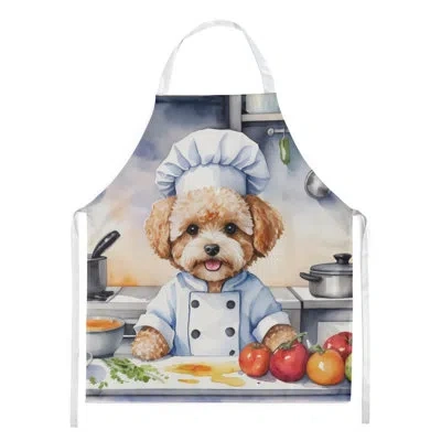 Caroline's Treasures Maltipoo The Chef Apron In Multicolor