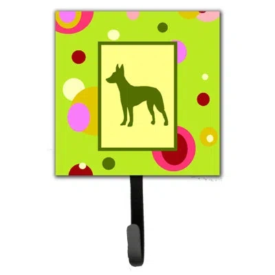 Caroline's Treasures Manchester Terrier Leash Holder And Wall Hook In Green